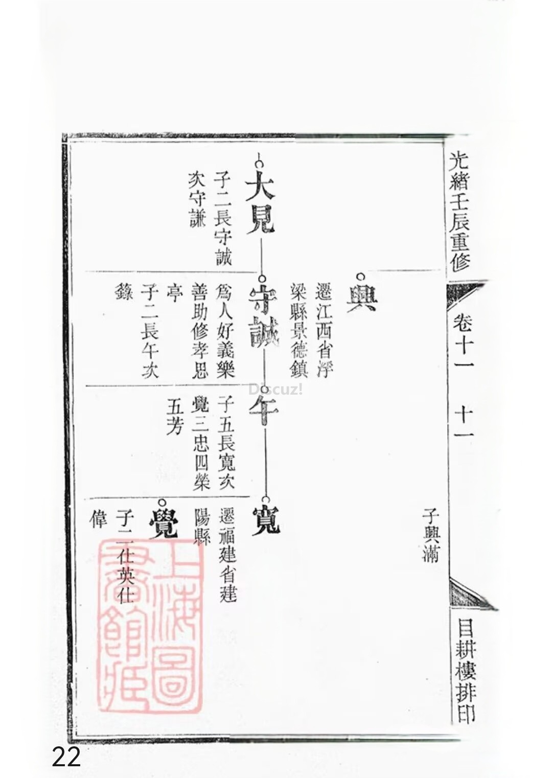 新安程氏世谱年表卷 十 一   第22页.jpg