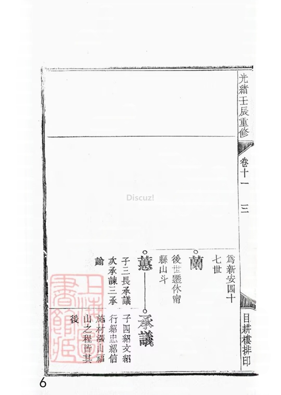 新安程氏世谱年表卷 十 一   第6页.jpg