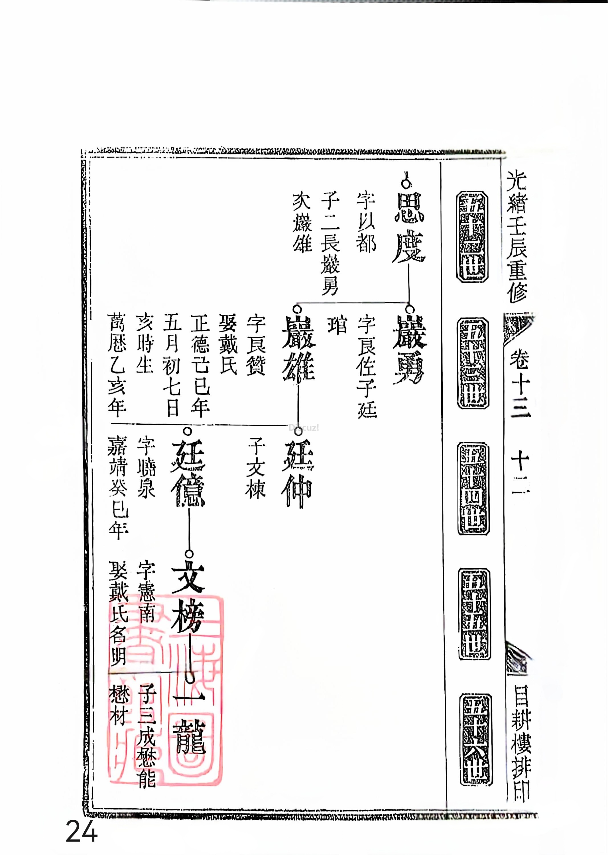 新安程氏世谱年表 卷十三 第24页.jpg