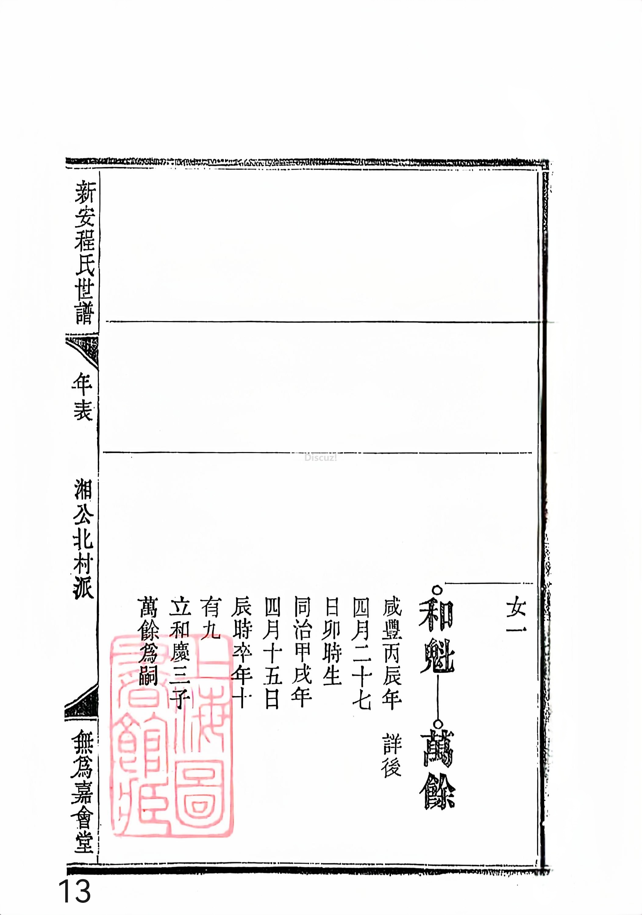 新安程氏世谱年表 卷十四 第13页.jpg