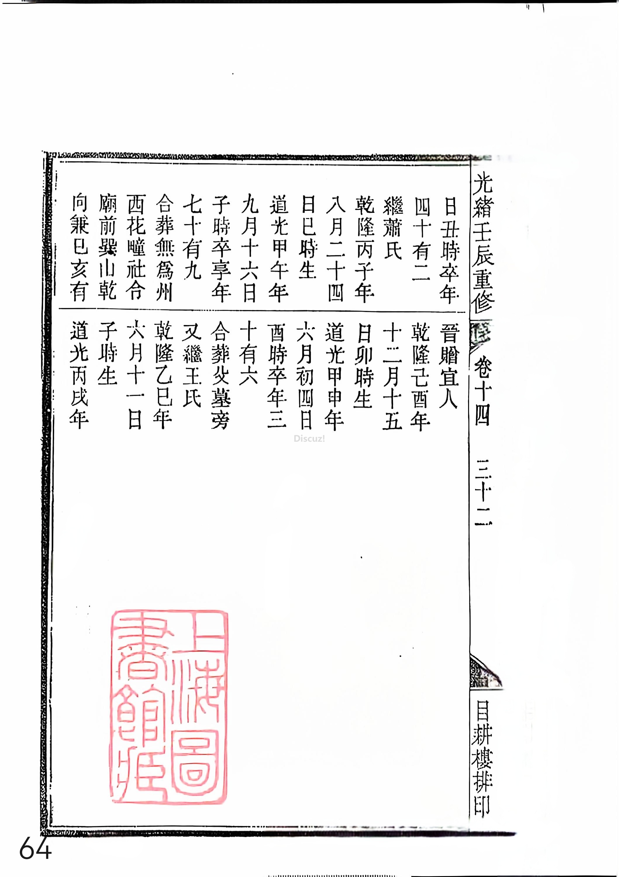 新安程氏世谱年表 卷十四 第64页.jpg