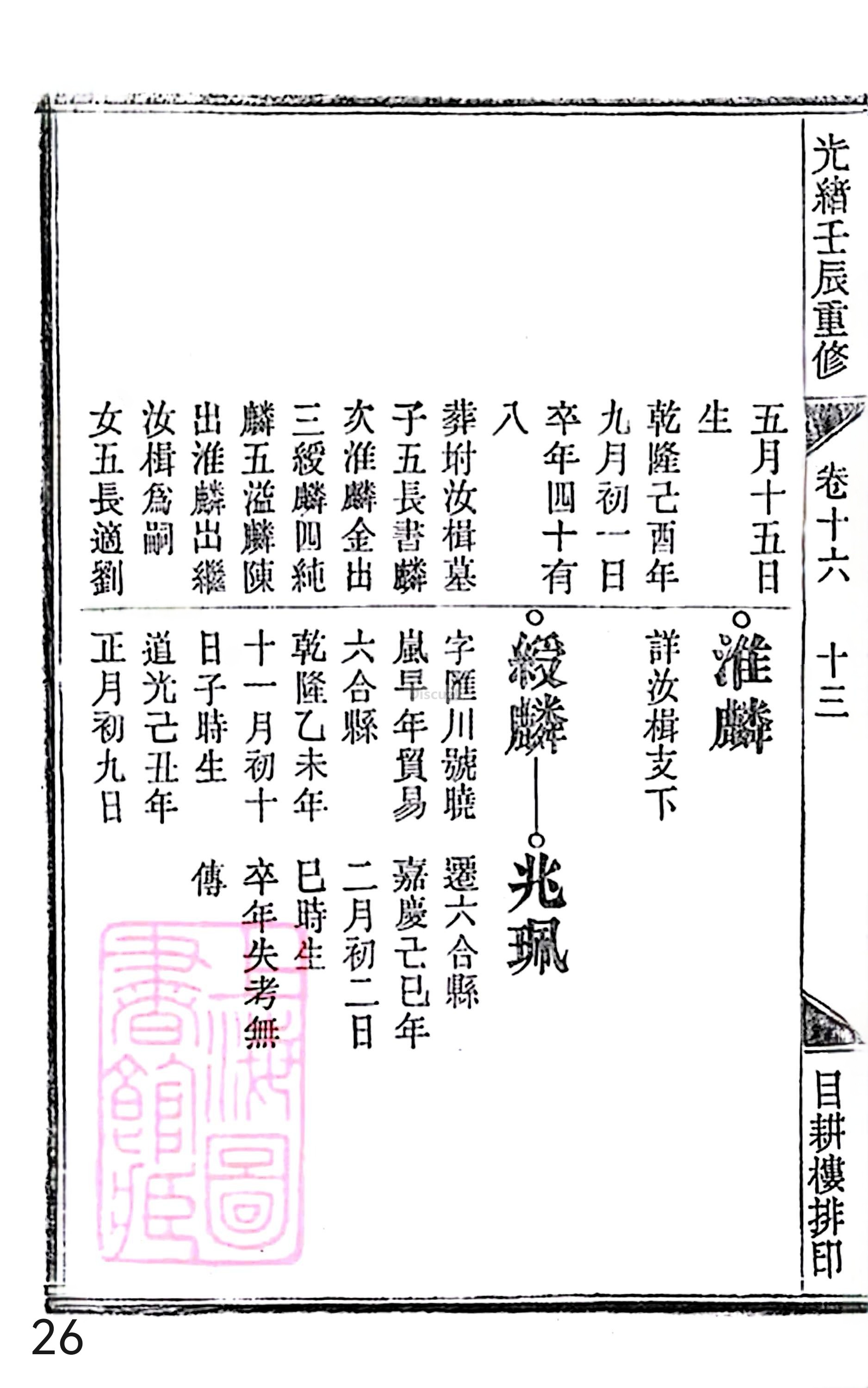18册新安程氏世谱家谱 年表 卷十六 第26页.jpg