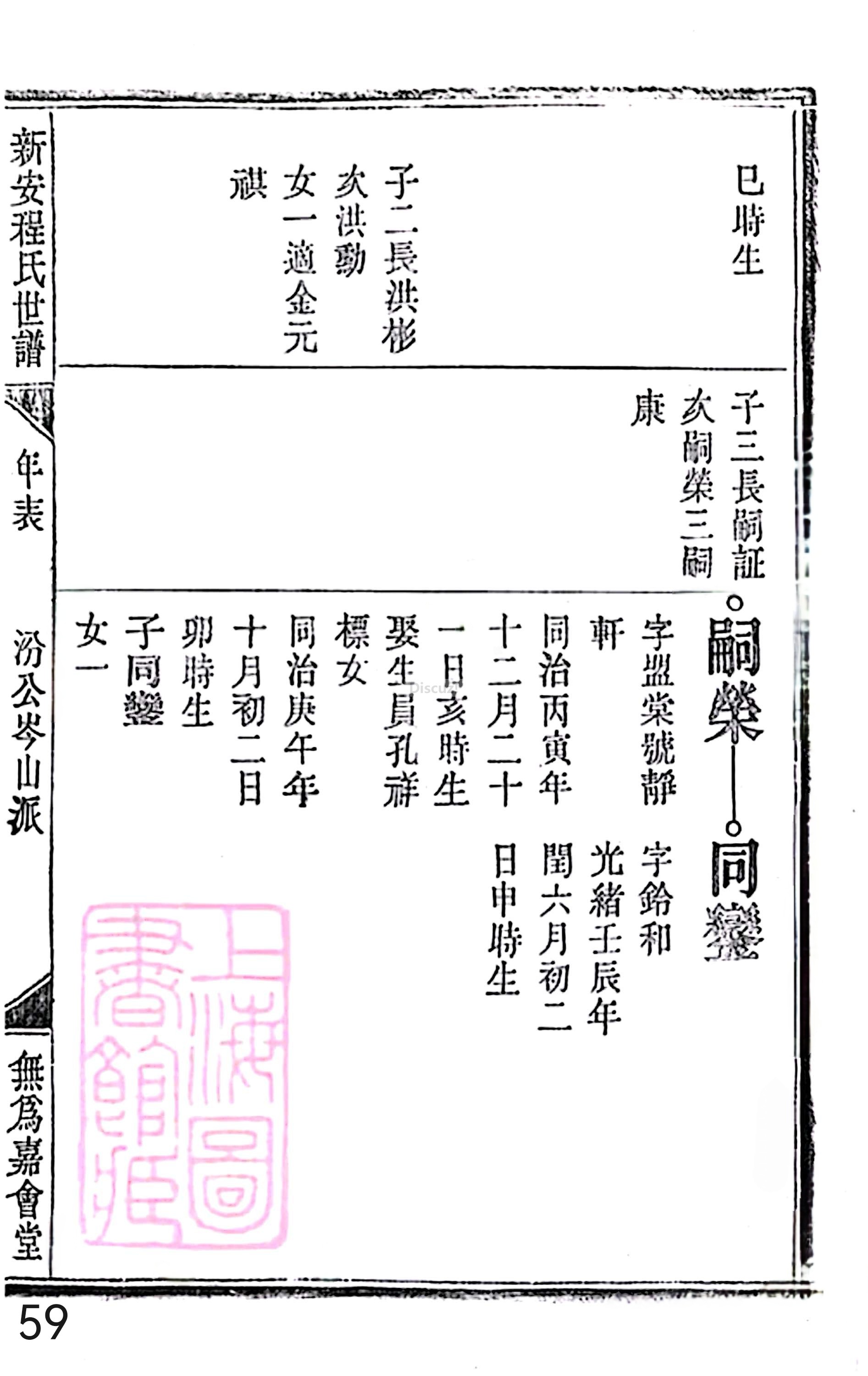 18册新安程氏世谱家谱 年表 卷十六 第59页.jpg