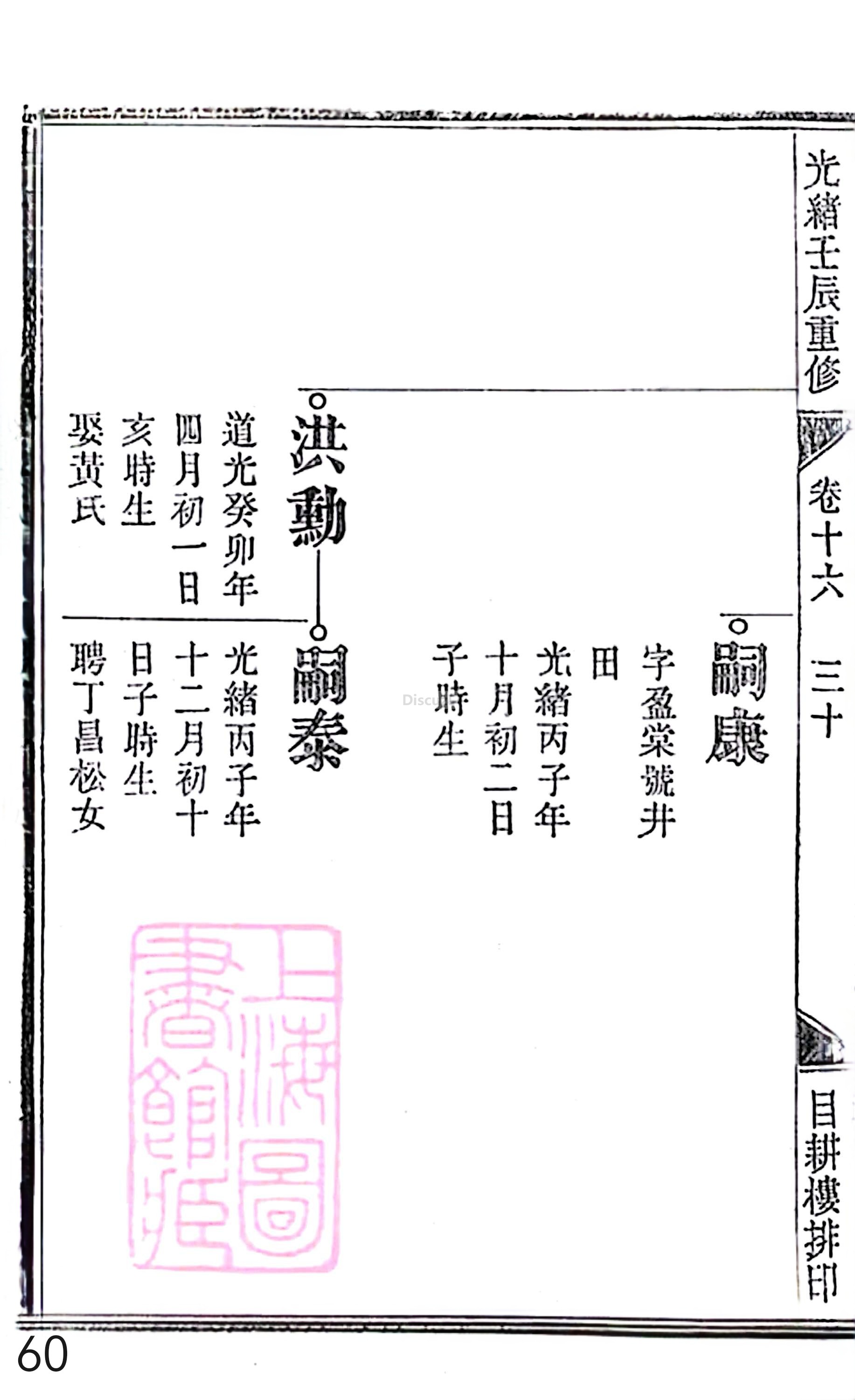 18册新安程氏世谱家谱 年表 卷十六 第60页.jpg