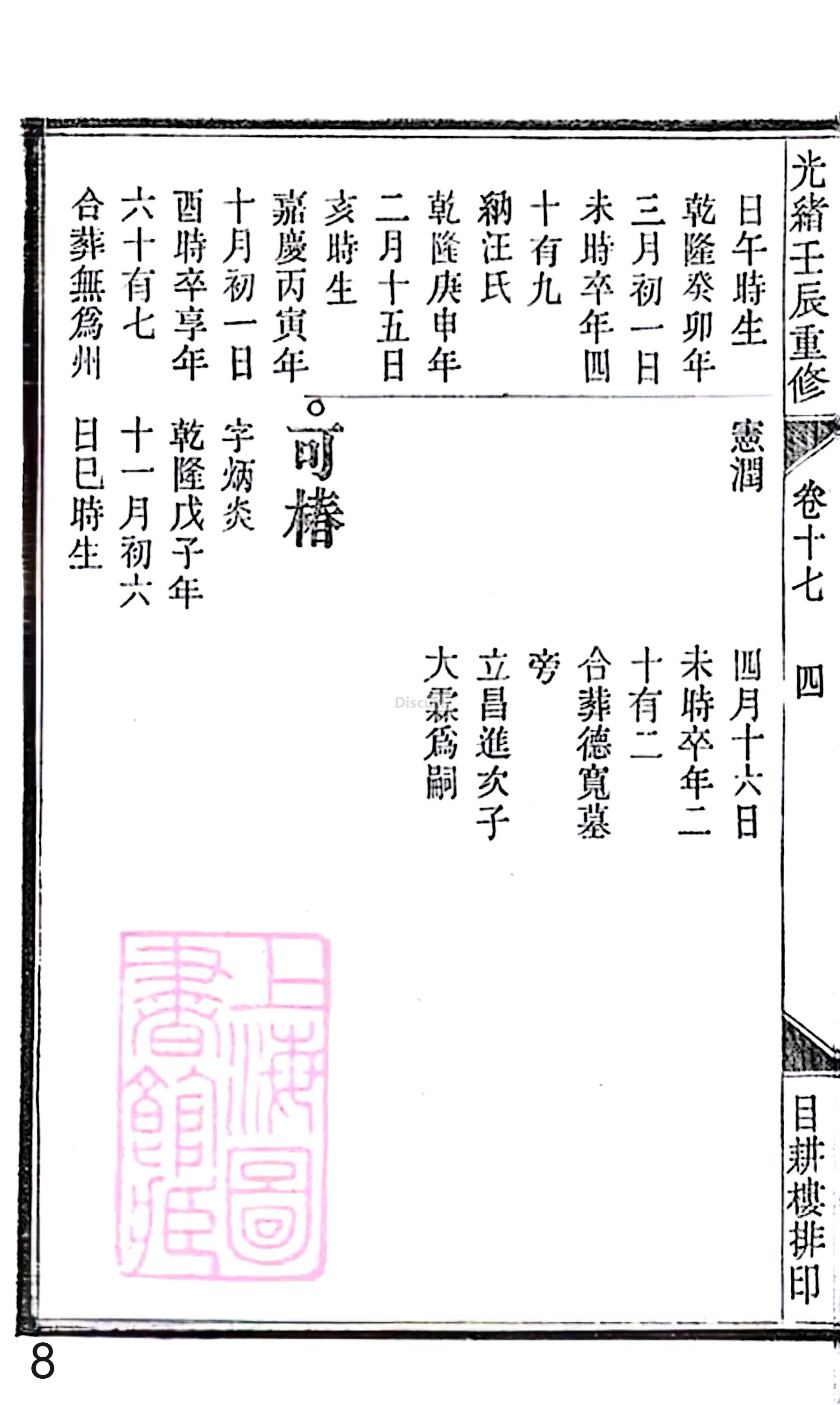 18册新安程氏世谱家谱 年表 卷十七 第8页.jpg