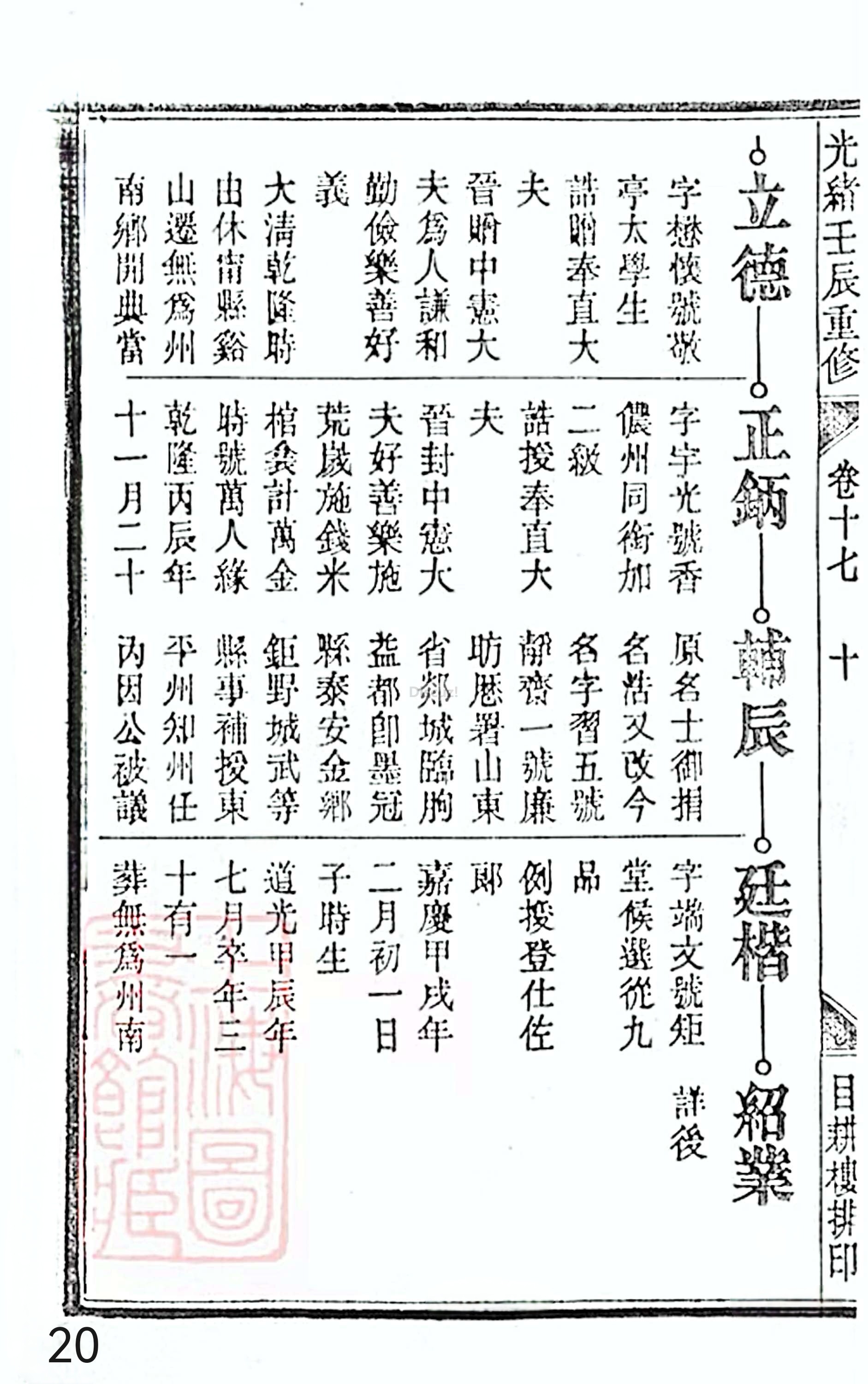 18册新安程氏世谱家谱 年表 卷十七 第20页.jpg