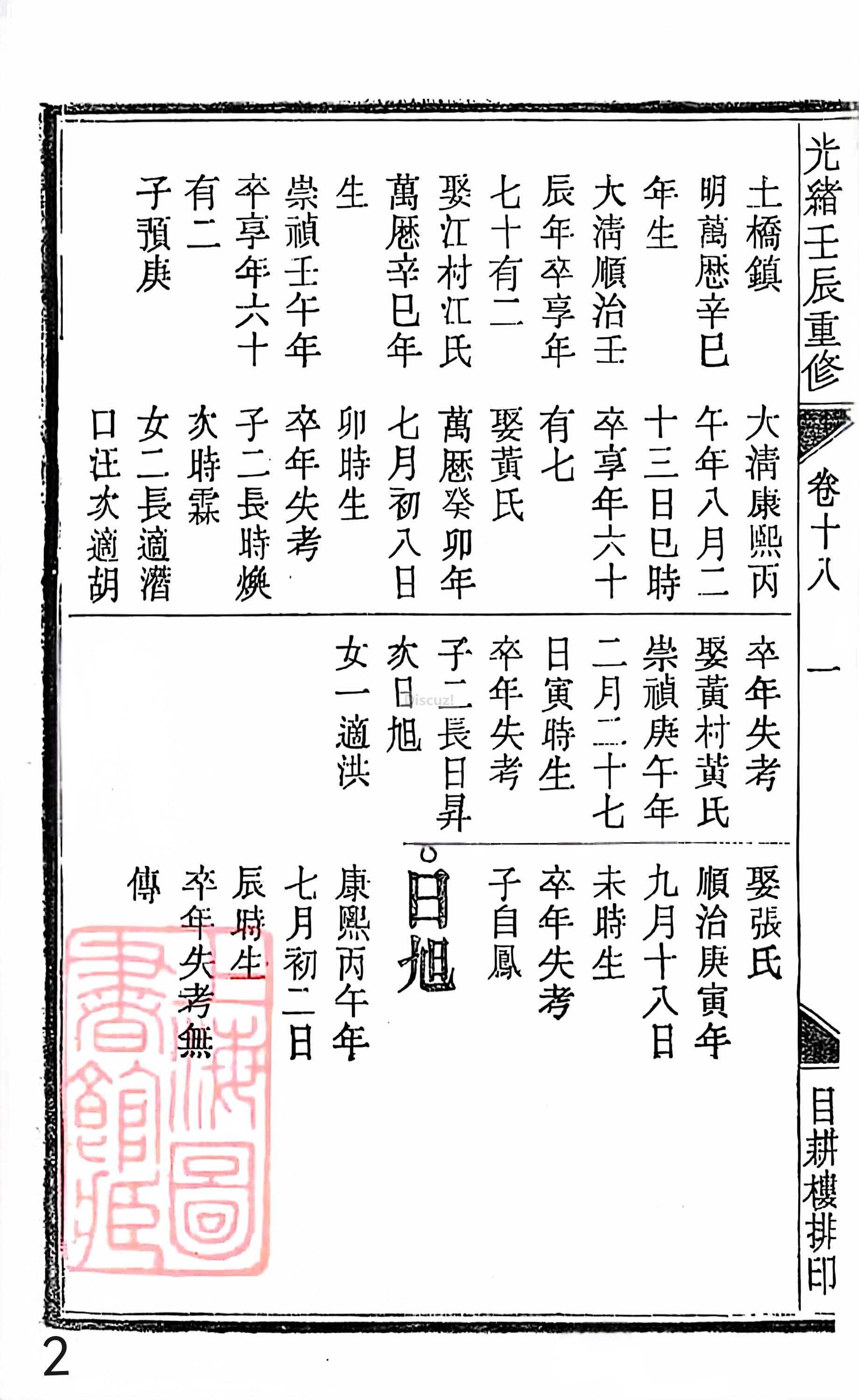 18册新安程氏世谱家谱 年表 卷十八 第2页.jpg