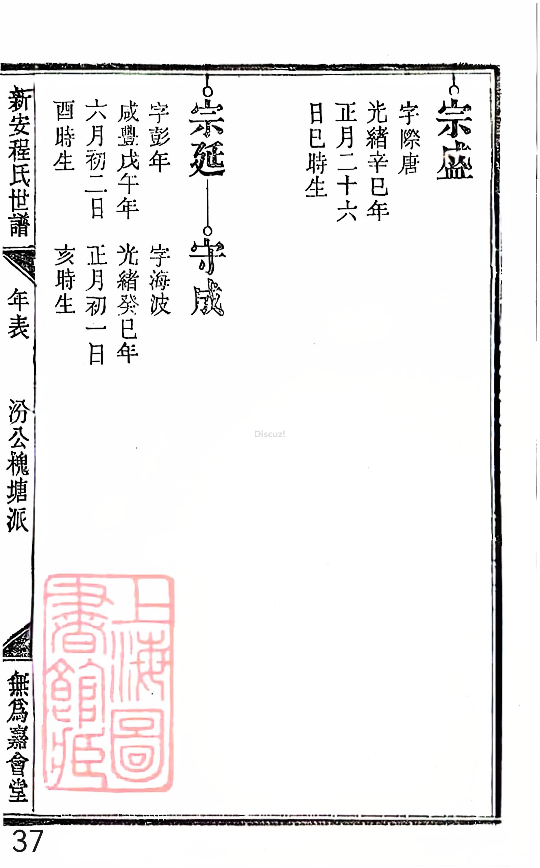 18册新安程氏世谱家谱 年表 卷十八 第37页.jpg