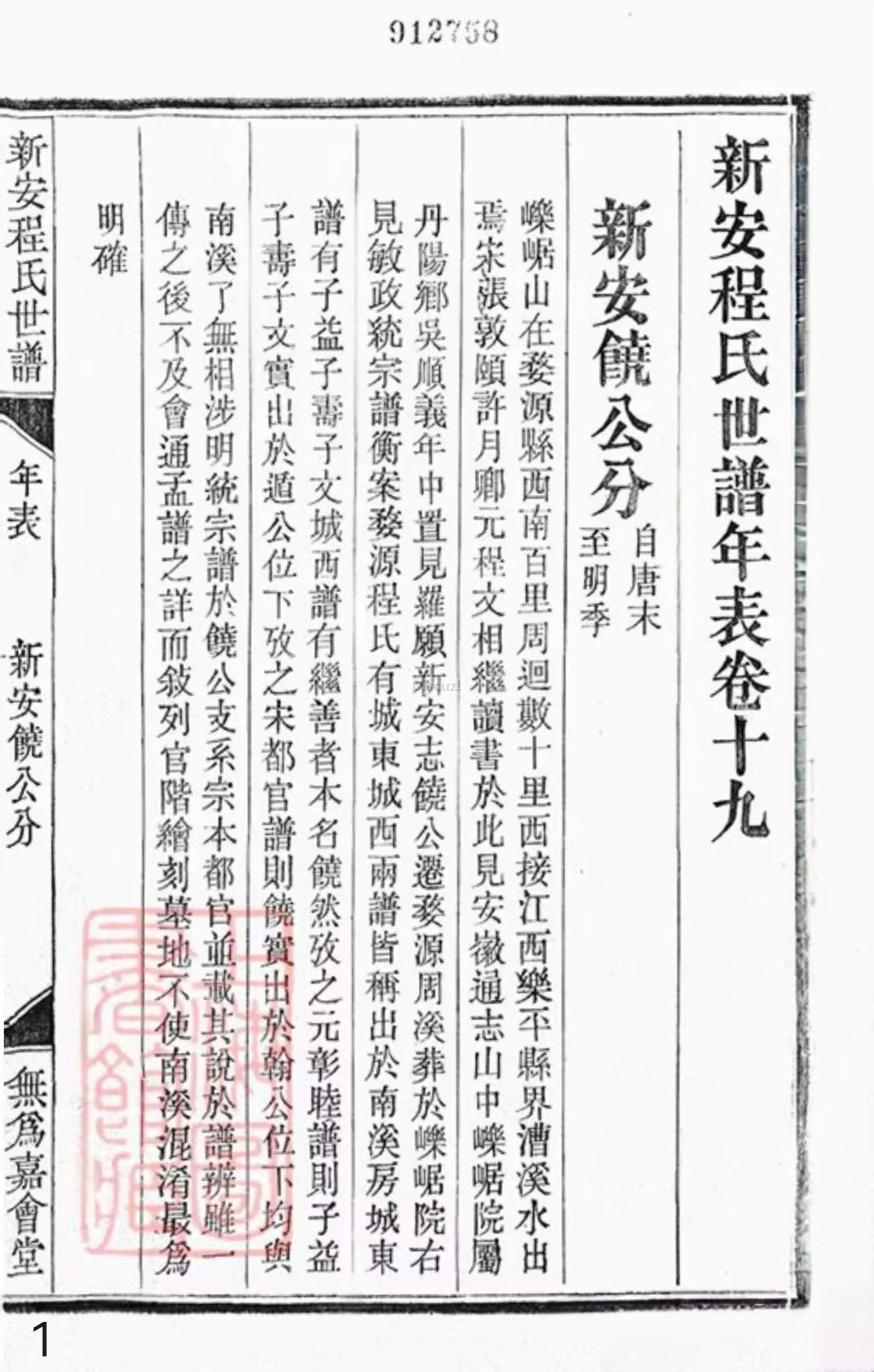 19册新安程氏世谱年表 卷十九  第1页.jpg
