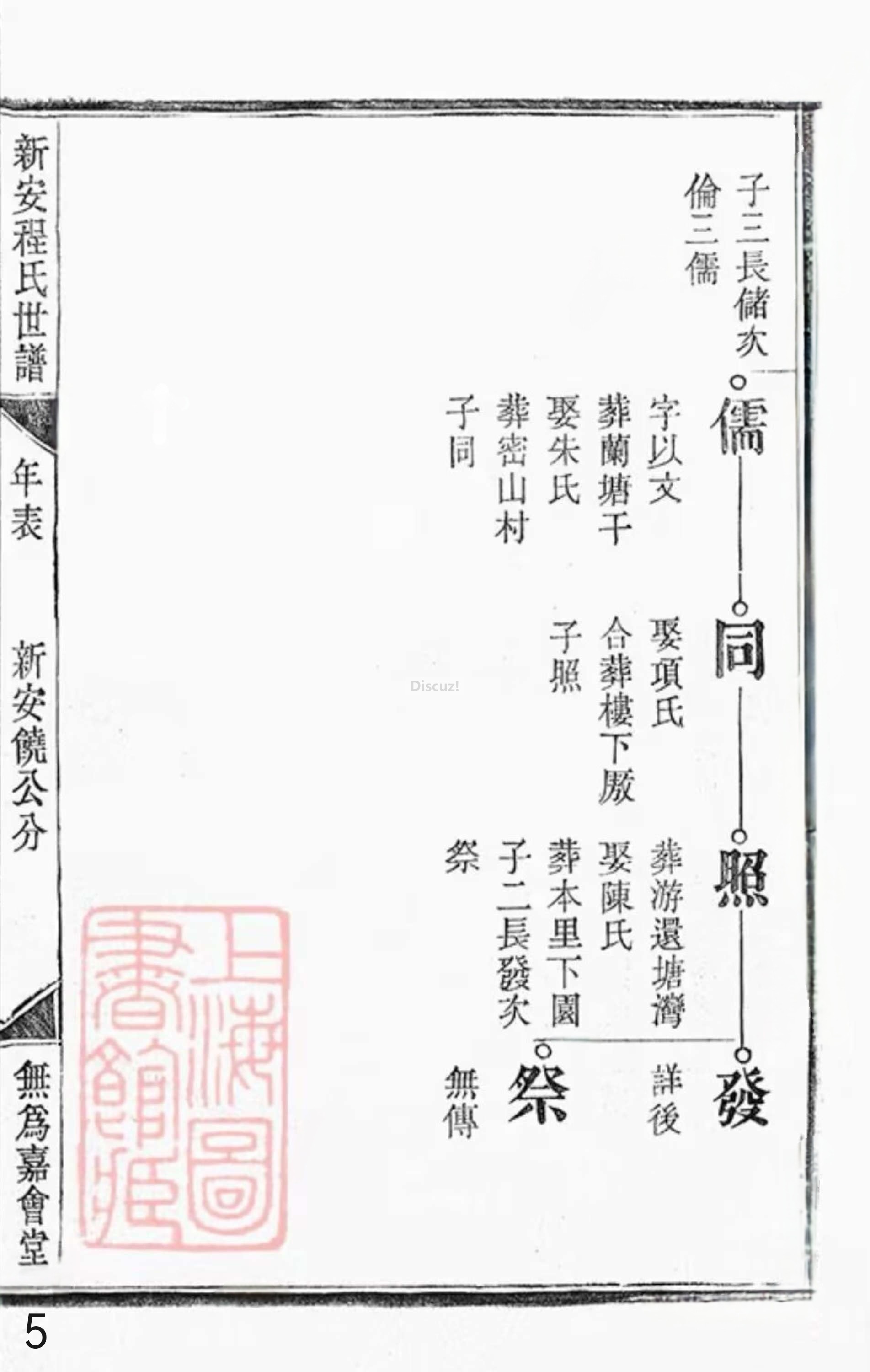19册新安程氏世谱年表 卷十九  第5页.jpg