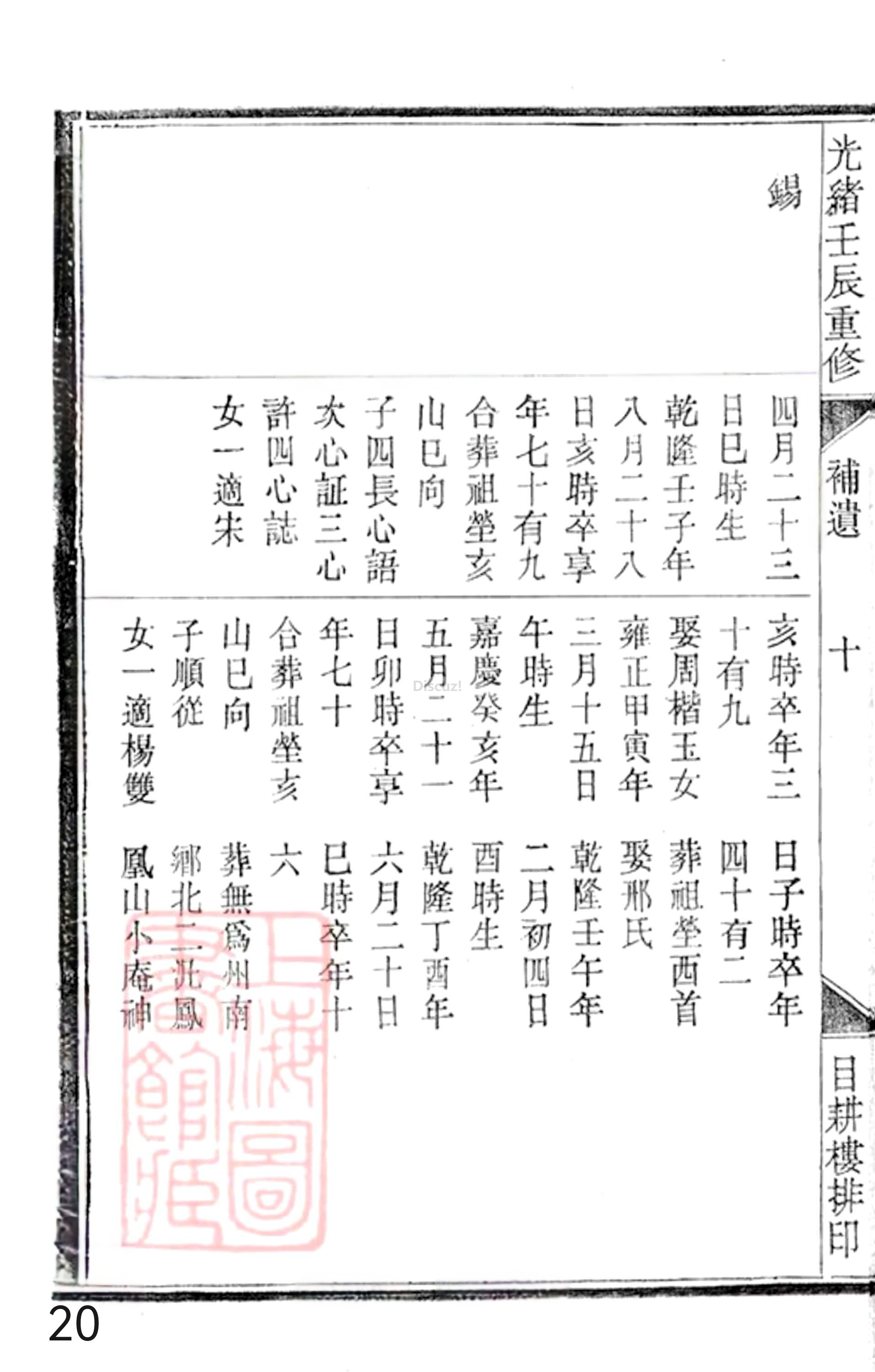 20册新安程氏世谱年表 补遗卷一  第20页.jpg