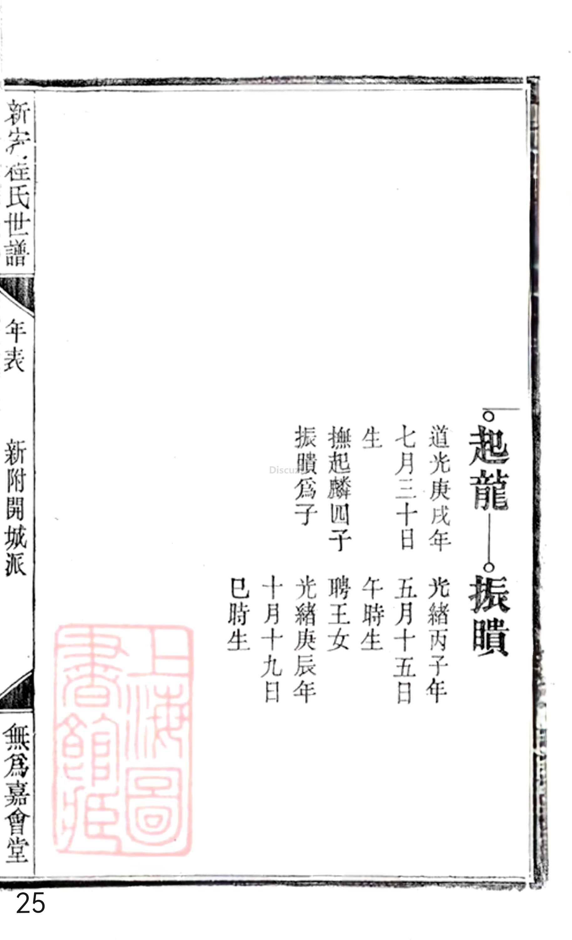 20册新安程氏世谱年表  附录卷二  新附開城派  第25页.jpg